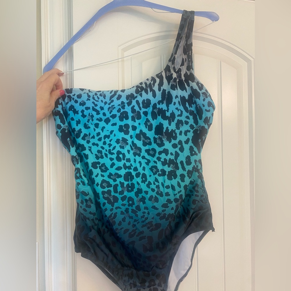 Jess Lea Thahiti Turquoise One Piece / One strap size 2X